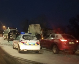 ДТП в Константиновке: столкнулись два автобуса (ФОТО)