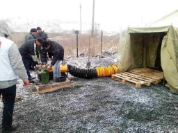 На КПВВ &laquo;Новотроицкое&raquo; появился медпункт с пунктом обогрева