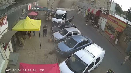 Момент удара по Константиновке 6 сентября 2023