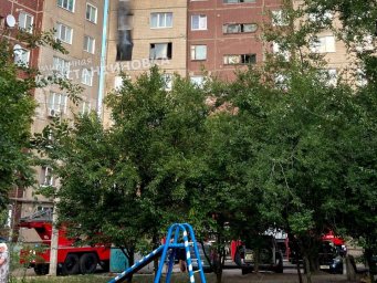 В Константиновка во время пожара погиб человек (ВИДЕО)