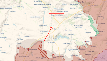 Российские войска закрепились у Яблоновки: угроза растет на Константиновском направлении
