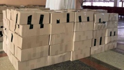 
В Константиновку прибыли продуктовые наборы
