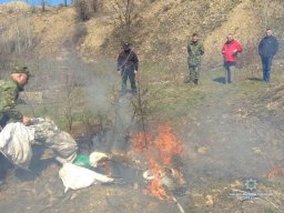 В Константиновке сжигали наркотики