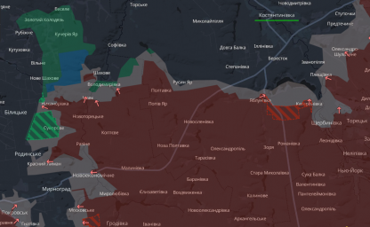 На Константиновском направлении русские войска оккупировали Екатериновку и продвинулись к Александро-Калиновому