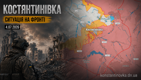 Ситуація на фронті 4.07.2026: Костянтинівка під контролем ЗСУ, попри заяви Кремля ворог посилює тиск на напрямку