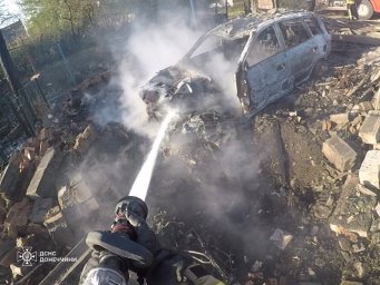 Константиновка: спасатели ликвидировали пожары, возникшие в результате обстрелов